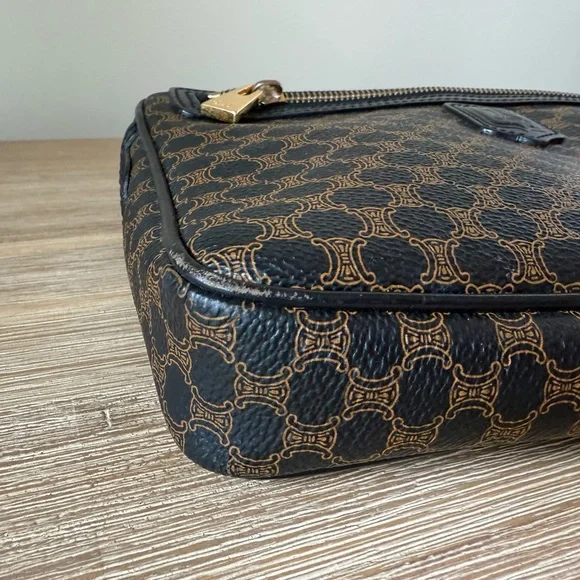 Celine Black and Brown Toiletry Bag - Picture 8 of 10